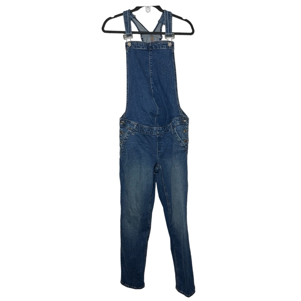 Gap Maternity Jean Skinny Leg‎ Overalls Adjustable Buttons Size Small